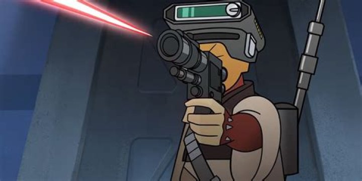 Boushh firing a blaster in Star Wars