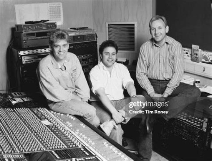 British songwriting and production team Stock Aitken Waterman in 1985. Photo / Getty