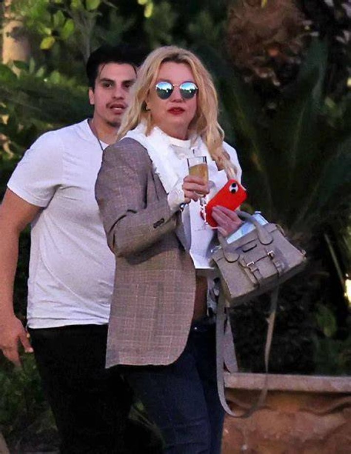Britney Spears was seen with a bandage on her arm and a cut on her thigh in a follow-up to her knife-dancing video. Photo / Instagram