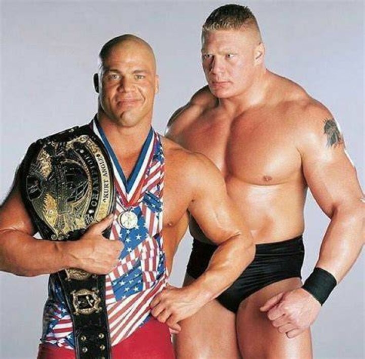 Brock Lesnar F5s Kurt Angle
