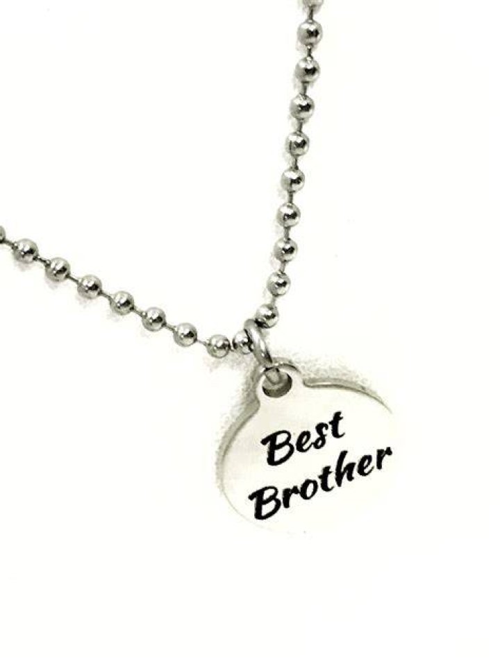 Brother Necklace Brother Jewelry Brother Necklace Set Baby Etsy