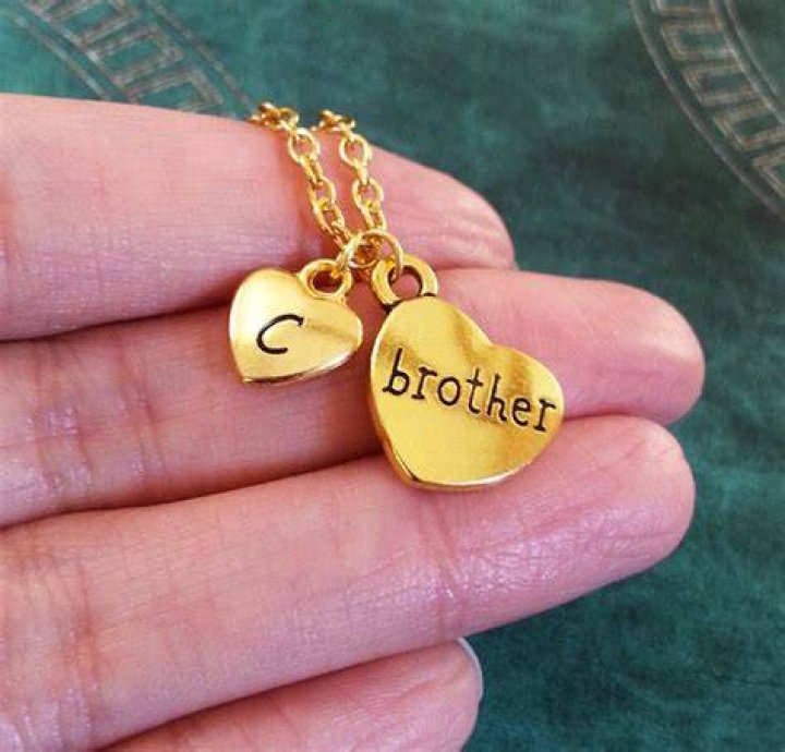 Brother Necklace SMALL Brother Jewelry Brother Heart Necklace