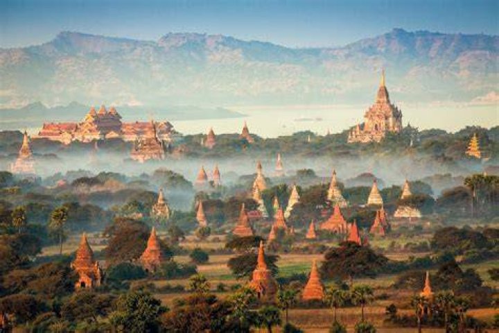 Buddhist temple in Myanmar