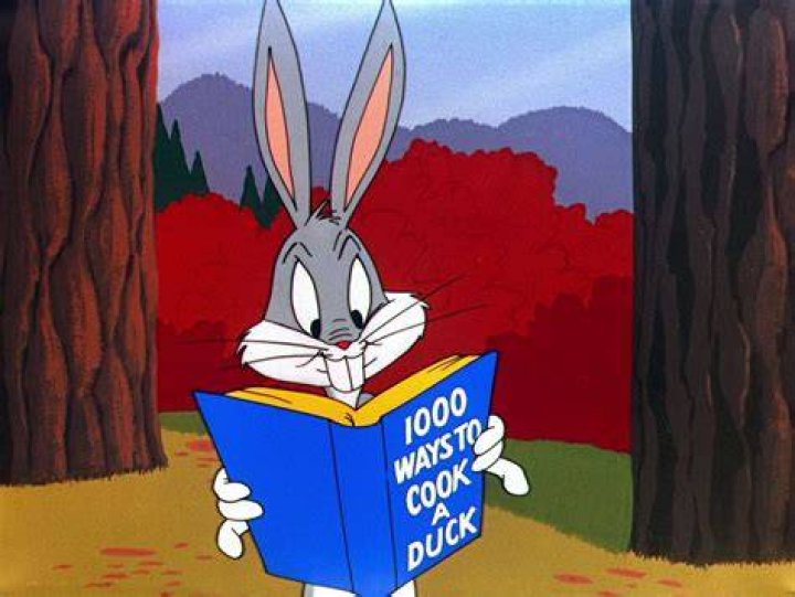 Bugs Bunny reads a book in The Looney Tunes Show