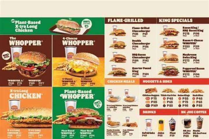 Burger King menu and prices in South Africa (updated for 2024)