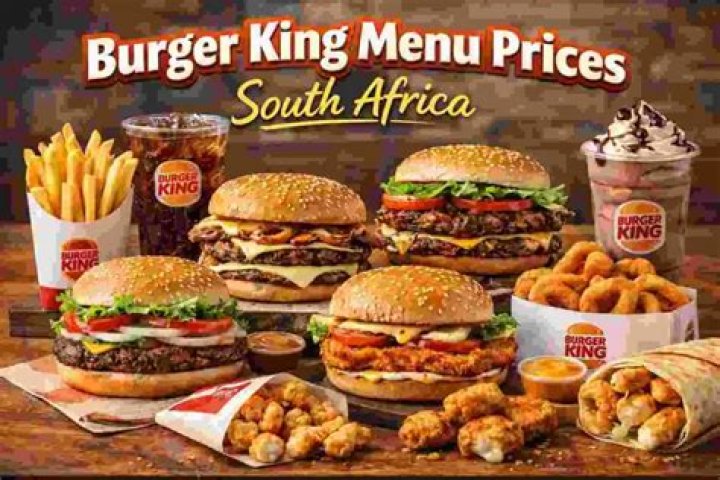 Burger King menu in South Africa