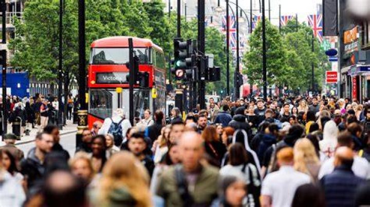 Busy London street