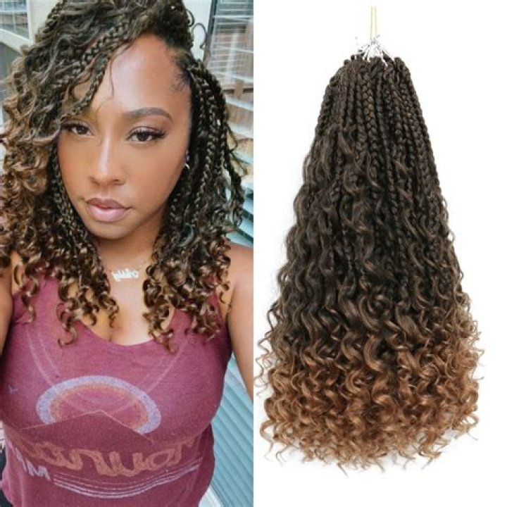 Buy 14inch Goddess Box Braids Crochet Hair Crochet Box Braids Curly