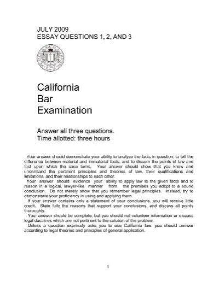 State bar California Login My State Bar Profile 3 California Bar Examination