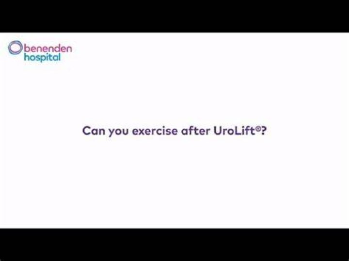 Can I Exercise After Urolift
