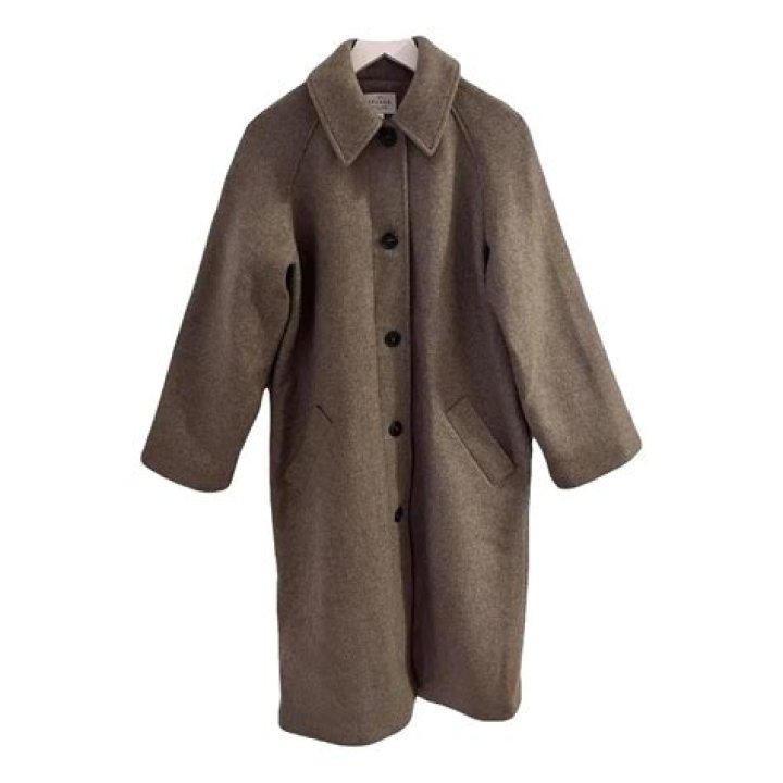 Cape-Effect Wool Coat