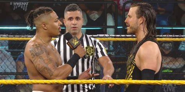 Carmelo Hayes and Adam Cole in the ring