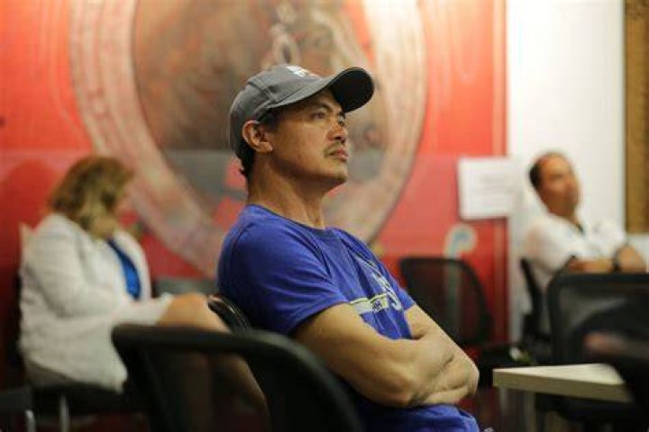 Carpenter Guillermo Fabello at the First Union meeting for those laid off from recruitment business ELE. He is pictured here at the December 21 gathering. Photo / Sylvie Whinray