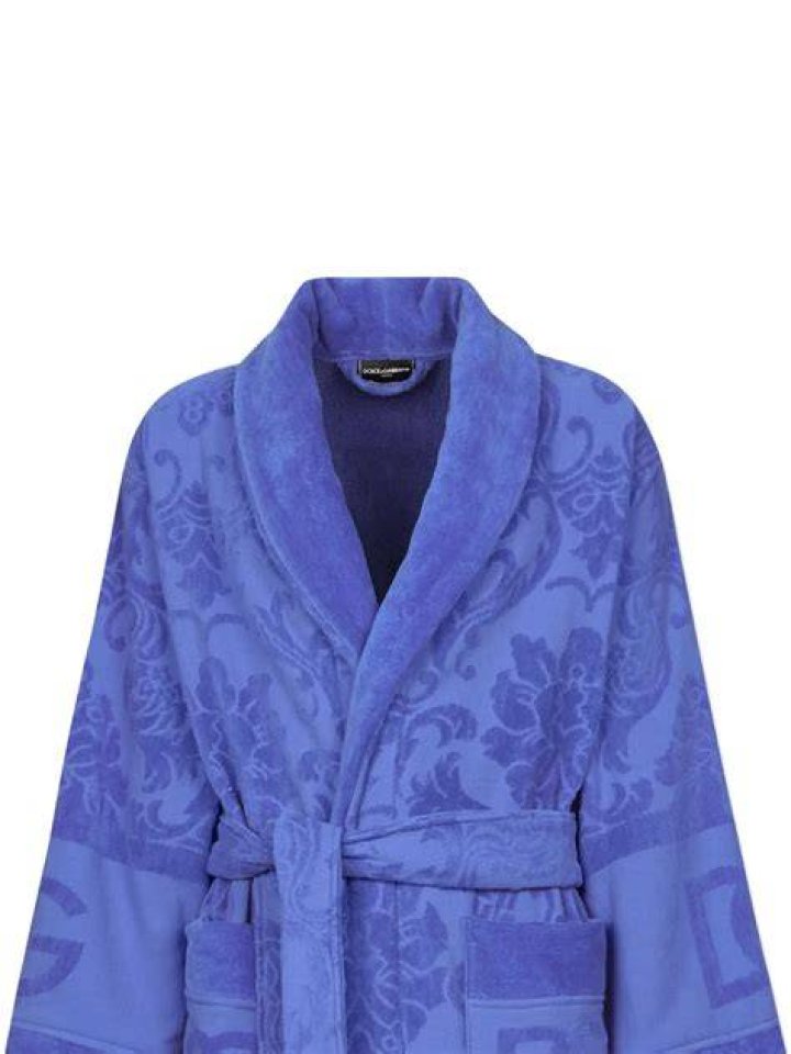 Casa Logo Jacquard Bathrobe