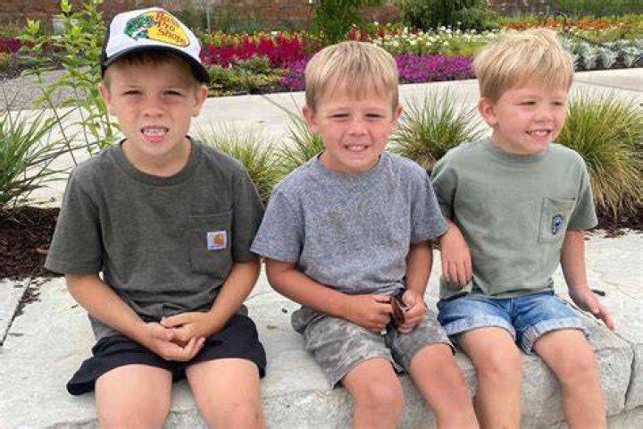 Chad Doerman with the three sons he executed in cold blood.