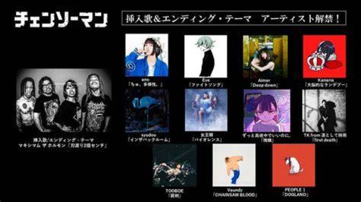 Chainsaw Man To Have 12 Episodes With 12 Different Ending Songs