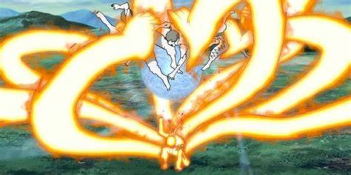 Chakra arms extend from Naruto in Naruto Shippuden