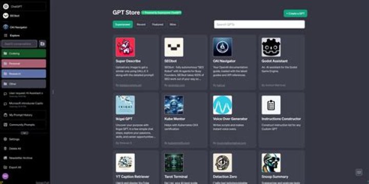 ChatGPT GPT Store