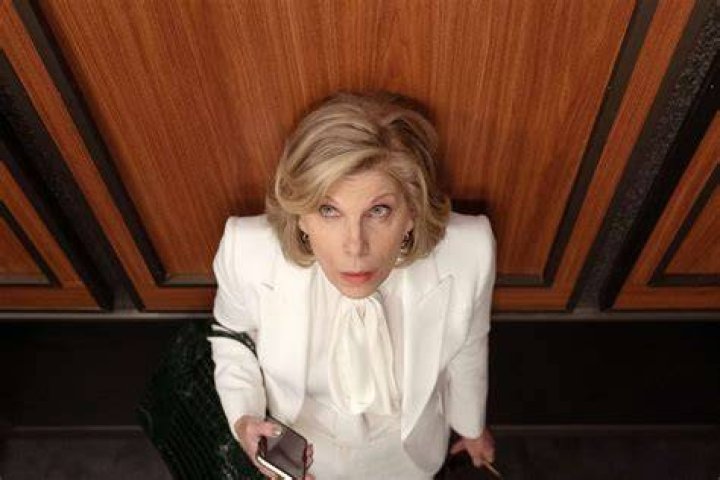 Christine Baranski (Diane Lockhart) sitting in court in The Good Fight