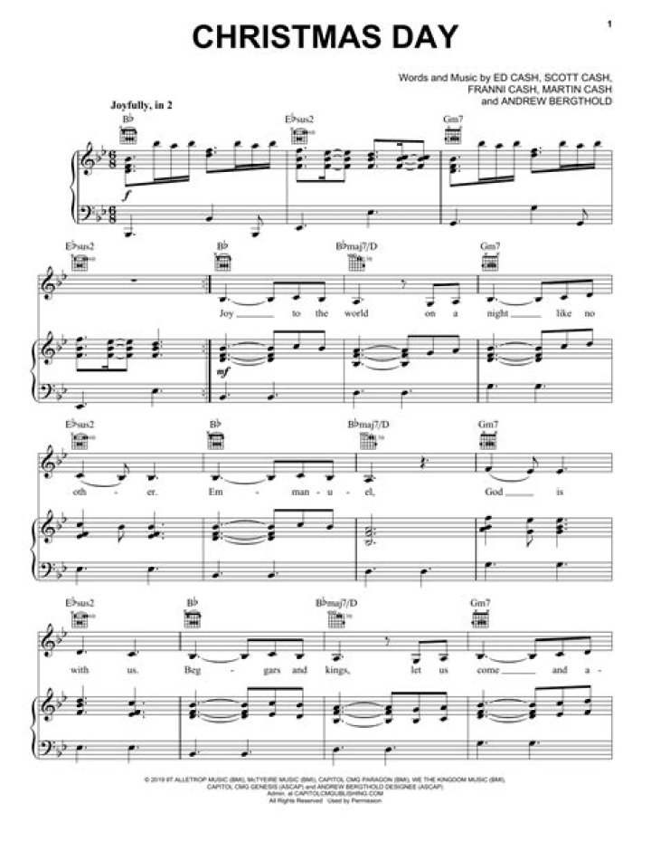 Christmas Day by Chris Tomlin, We the Kingdom