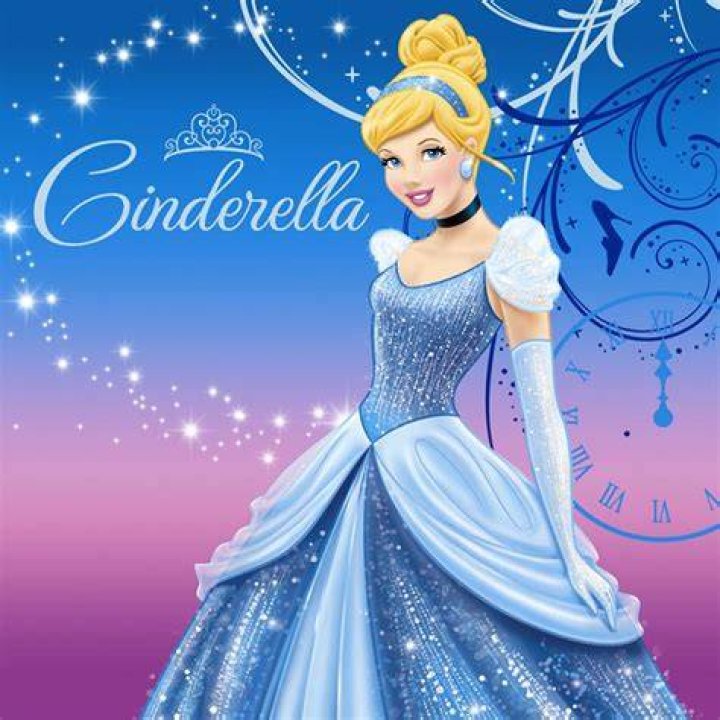 Cinderella in front of the castle for Disney's Cinderella