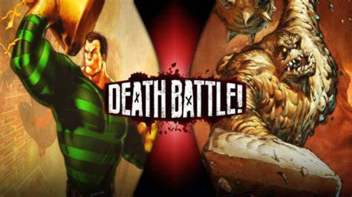 Clayface in battle.