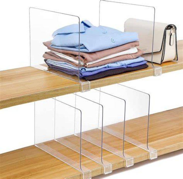Clear Shelf Divider