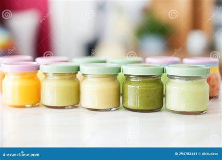 close up of baby jars