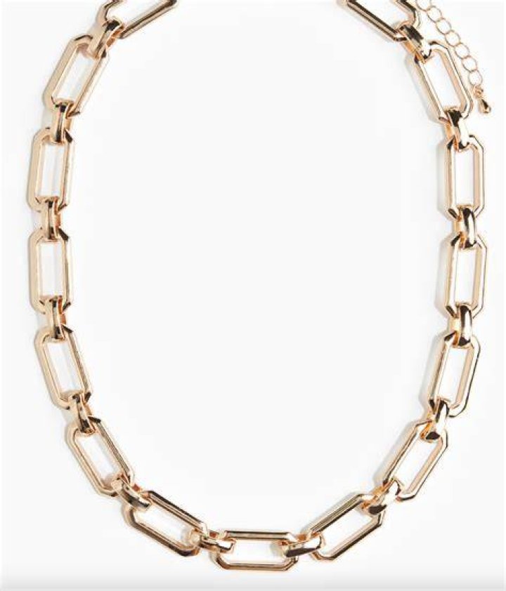 collar de eslabones de dos tonos