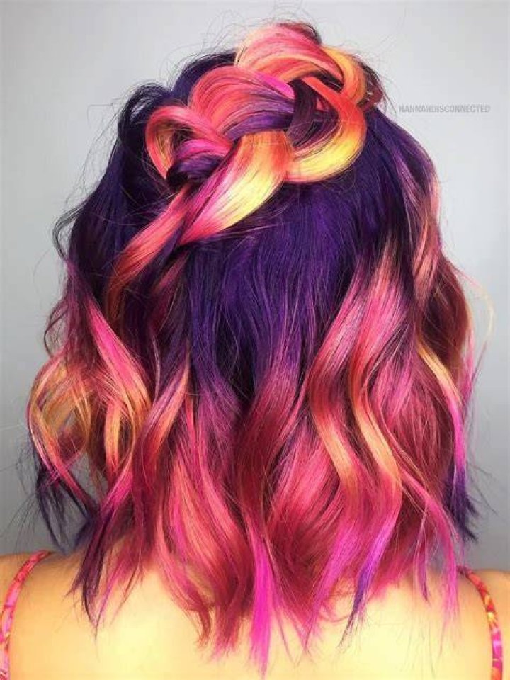 Colorful Hair Hair styles, Colored hair tumblr, Long purple hair