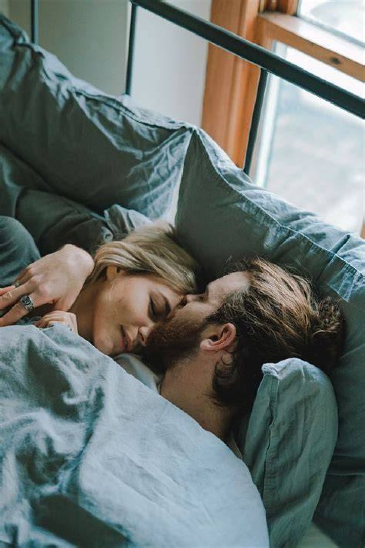 Couple cuddling