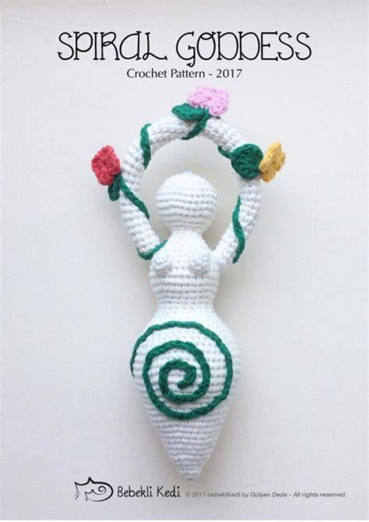 Crochet Goddess Doll Handmade Embellished Triple Goddess Etsy UK