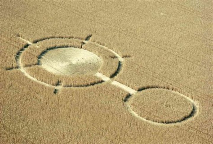 Crop circles adorn wheat fields in Wiltshire, England. Photo / Getty Images