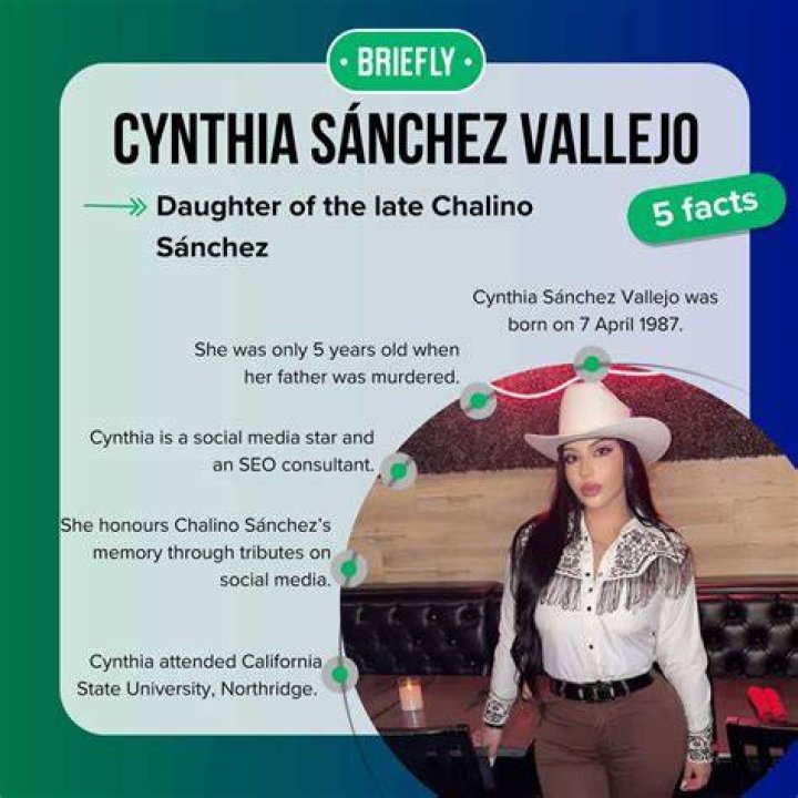 Cynthia Sánchez Vallejo, Chalino Sánchez's daughter: Everything about her