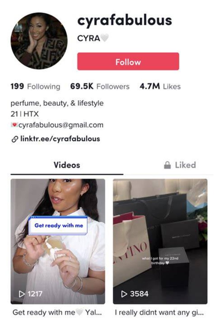 cyra fabulous perfume tiktok