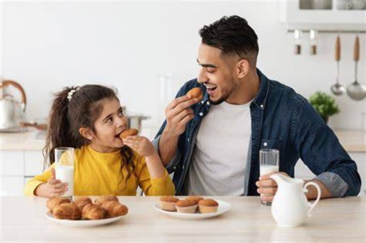 Dad eating Dad eating