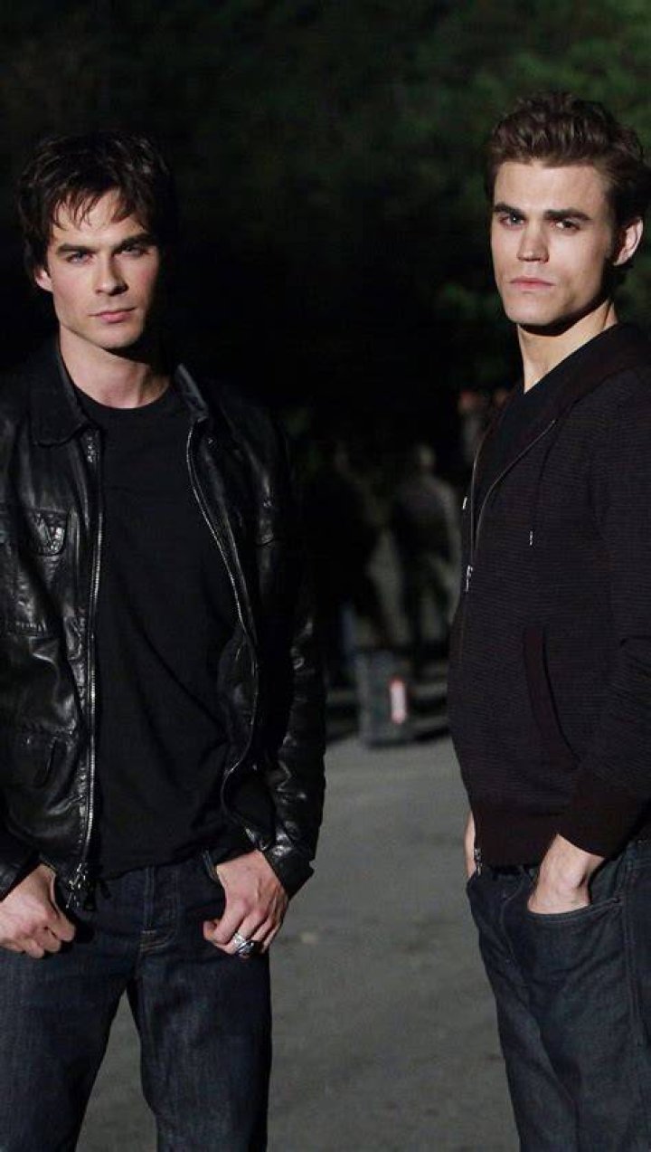 Damon and Stefan in the church in the Vampire Diaries episode Memorial