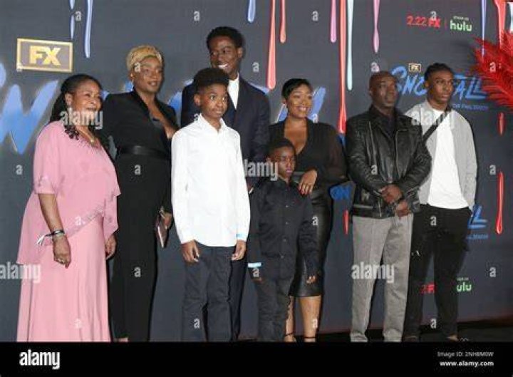 Damson Idris, family at arrivals for SNOWFALL Season 6 Premiere on FX