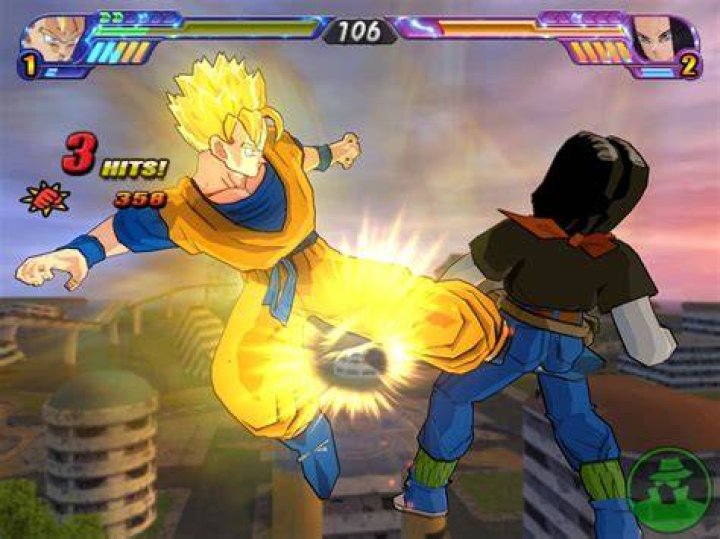 DBZ Budokai Tenkaichi 3 gameplay with King Vegeta fighting King Cold.