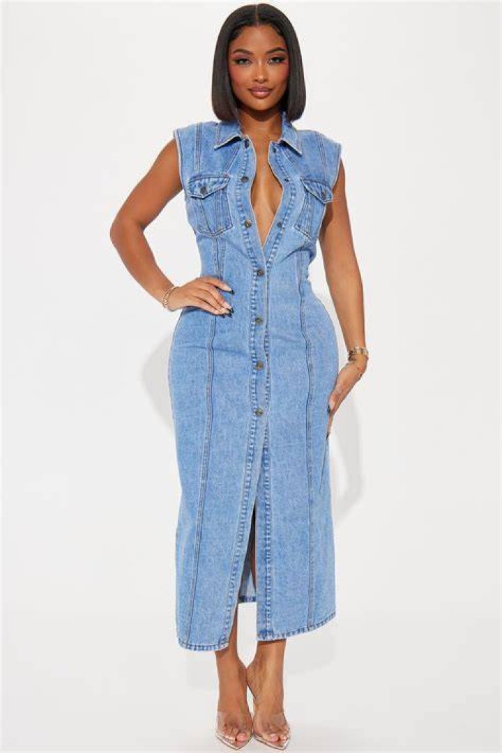Denim dress