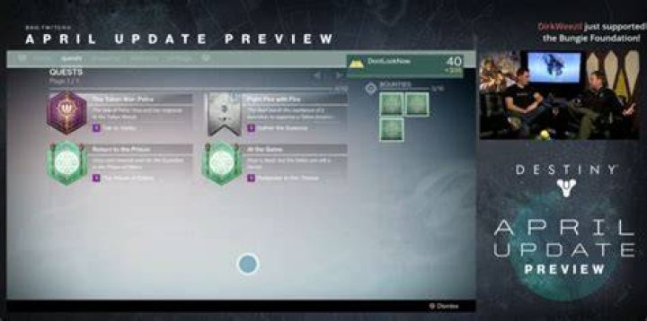 Destiny's April update has 335 Light, new Prison of Elders challenges, more