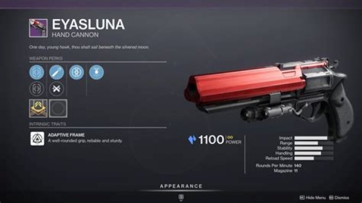 Destiny 2 Eyasluna, 1000 Yard Stare, Matador 64, Hero of Ages