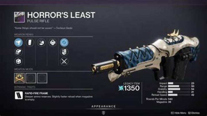 Destiny 2: How to Get Horror's Least Pulse Rifle