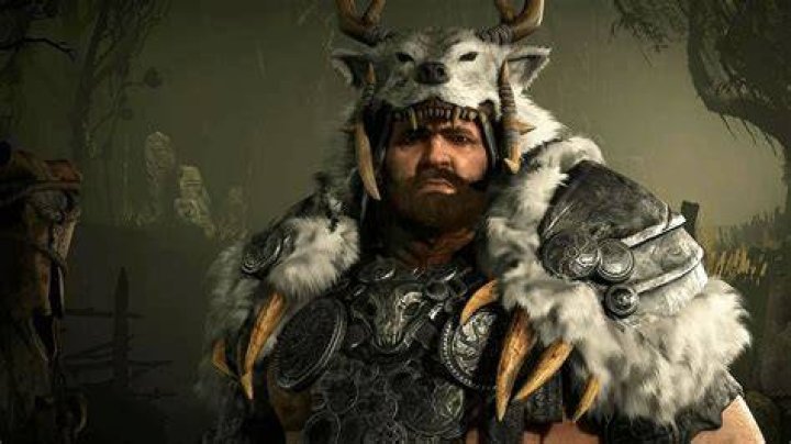 Diablo 4 Druid Using Skills Against Tree Enemy in Dungeon Scaled to Level