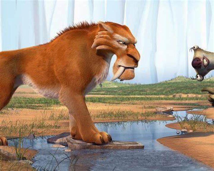 Diego the Smilodon, Sid the Megalonyx, and Manny the Mammoth in the original Ice Age