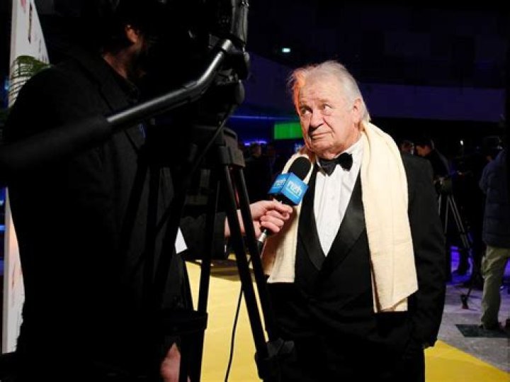 Director Ian Mune is interviewed by the NZ Herald at the premiere of Billy T, Te Movie in 2020. Photo / Christine Cornege