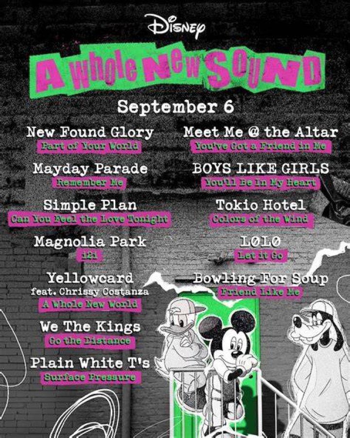 Disney Reveal Full Tracklist For PopPunk Album 'A Whole New