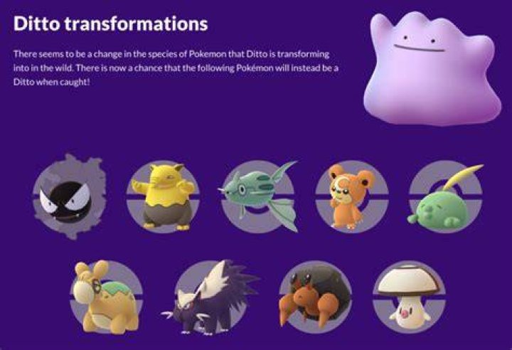 Ditto featured in Pokémon GO's April Fools’ 2-Oh?-22 event