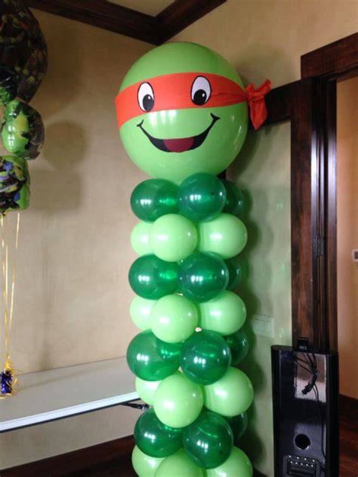 DIY Ninja Turtle Balloons [with FREE eye printables] Christine Trevino