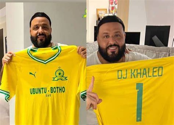 DJ Khaled Rocks Mamelodi Sundowns FC Jersey in Pic, Impressed Fans of Soccer Club Clash With Haters